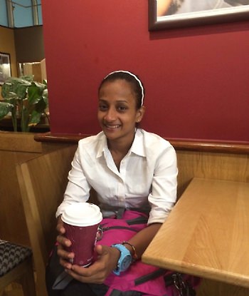 Ridma arrives in  Milton Keynes to train with Arabian Gymnasts